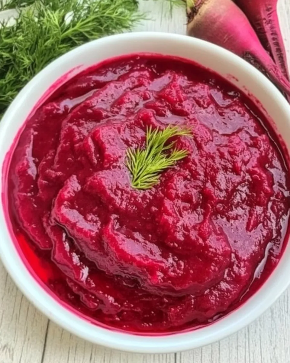 Classic Tsvikli (Beet-and-Horseradish Relish) image