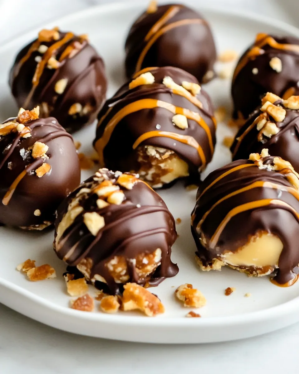 Delicious Turtle Cheesecake Truffles image