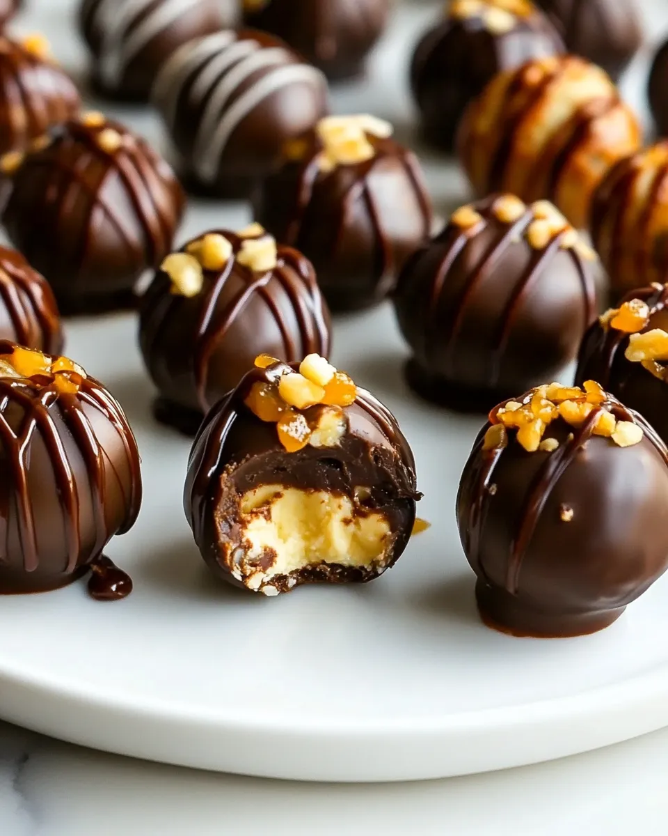 Easy Turtle Cheesecake Truffles recipe photo