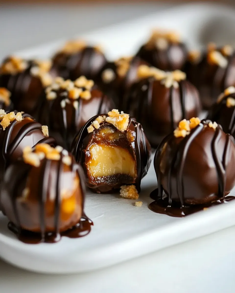 Sweet Turtle Cheesecake Truffles shot