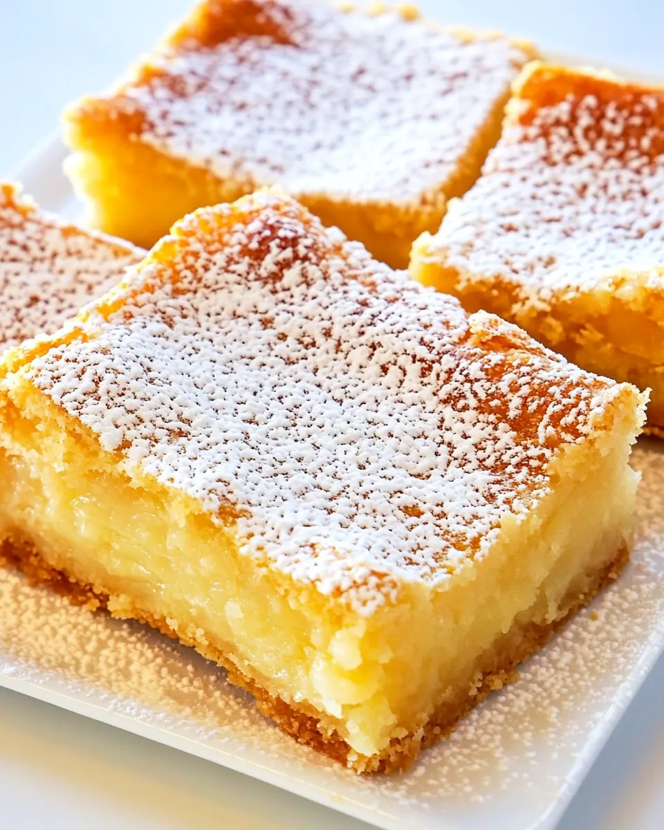 Quick Two Ingredient Lemon Bars shot