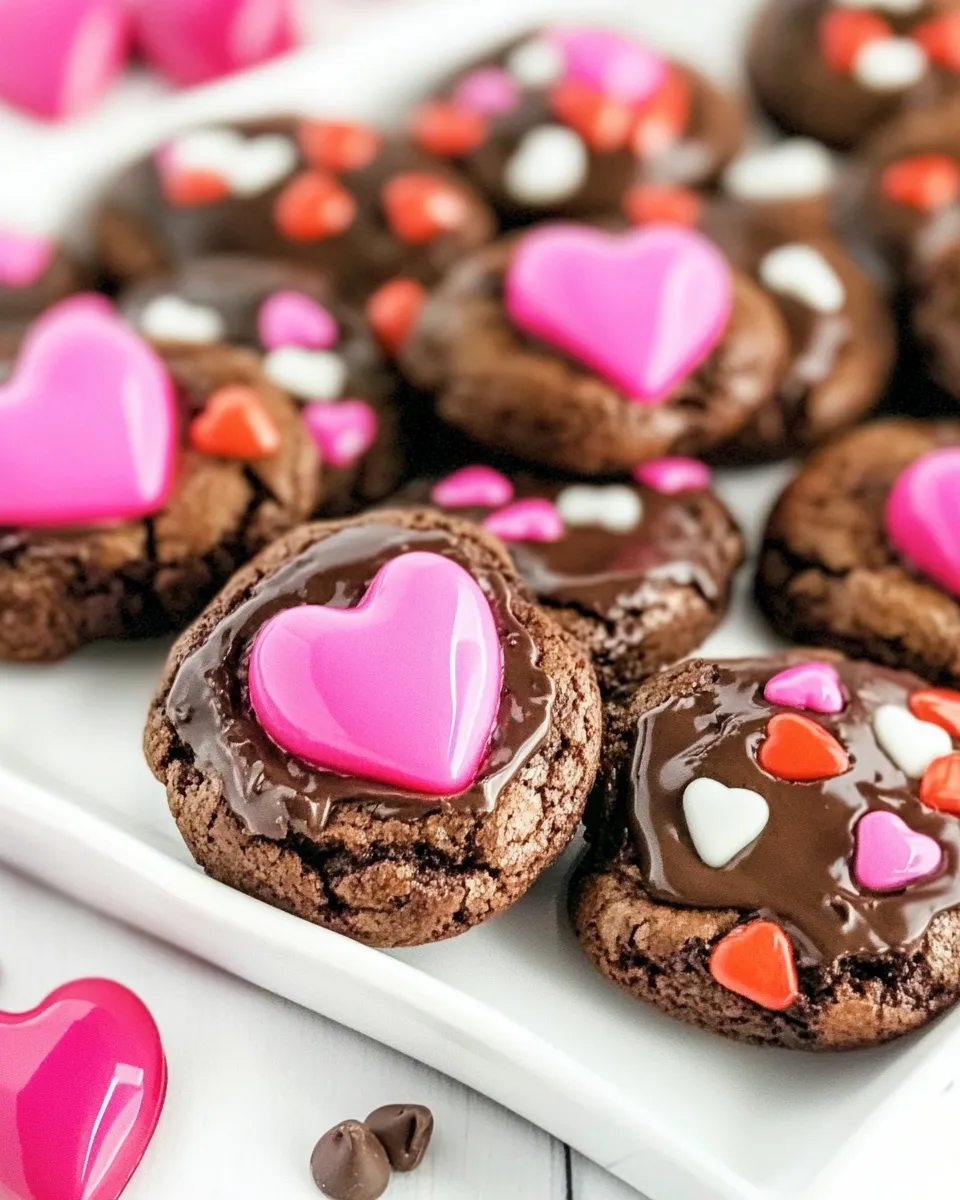 Delicious Valentine Brownie Cookies image