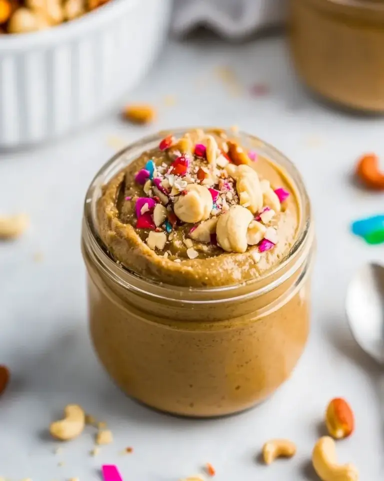 Homemade Vegan Cake Batter Cashew Butter With Macadamia Nuts photo