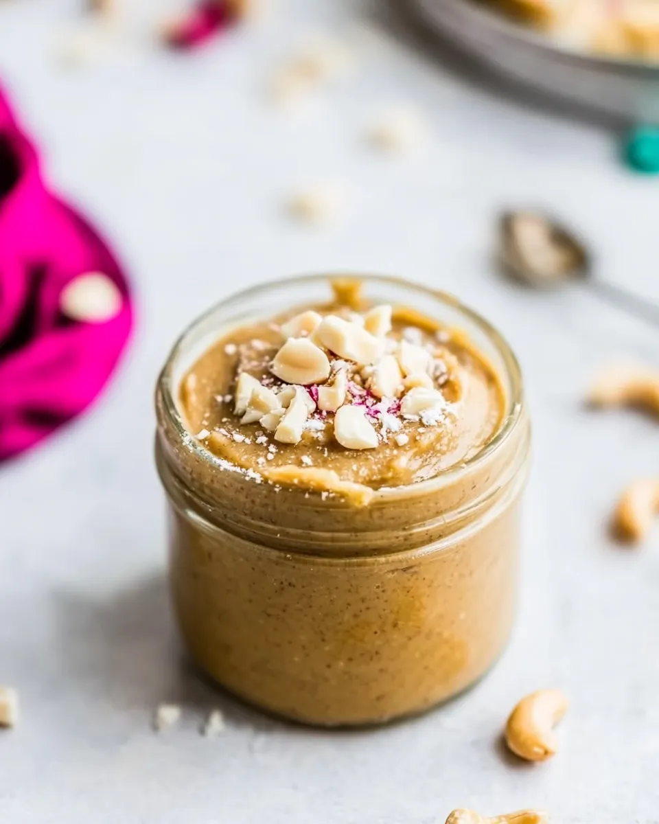 Delicious Vegan Cake Batter Cashew Butter With Macadamia Nuts image
