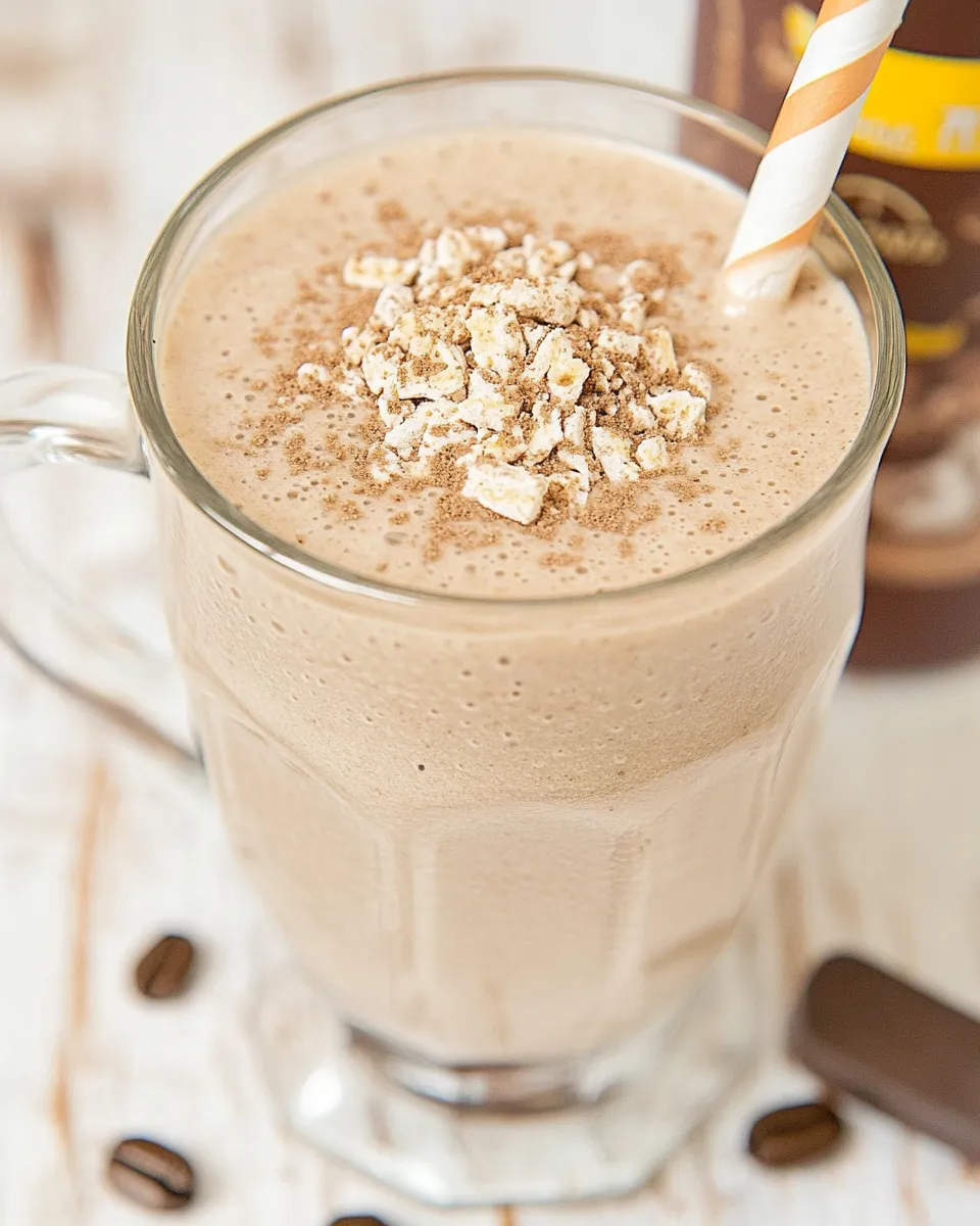 Homemade Vegan Coffee Milkshake photo