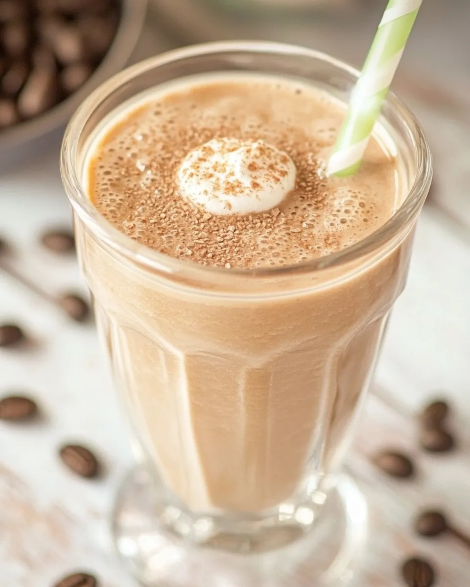 Delicious Vegan Coffee Milkshake shot