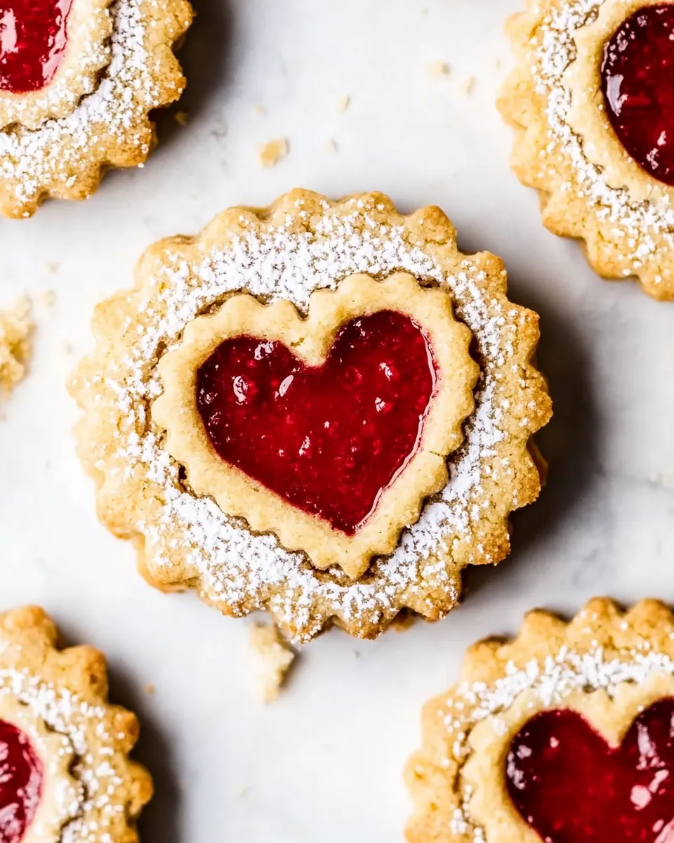 Delicious Vegan Linzer Cookies shot