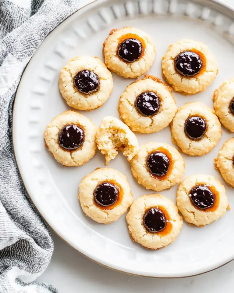 Homemade Vegan Thumbprint Cookies photo
