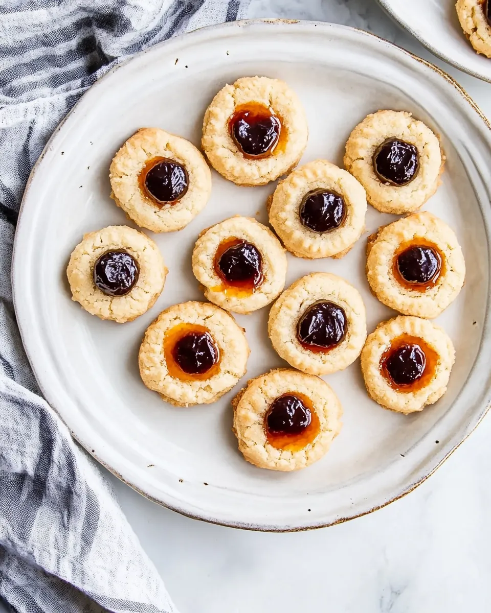 Classic Vegan Thumbprint Cookies image