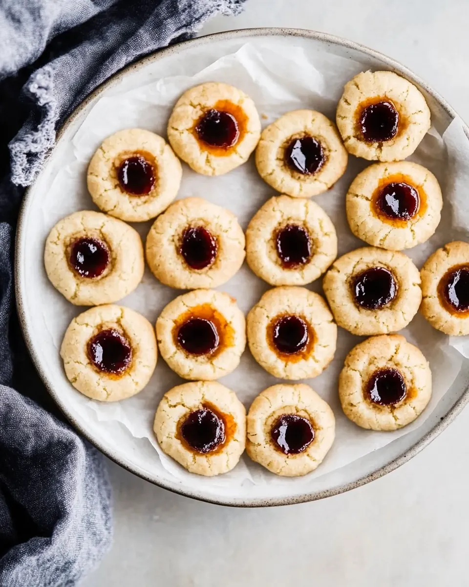 Easy Vegan Thumbprint Cookies recipe photo