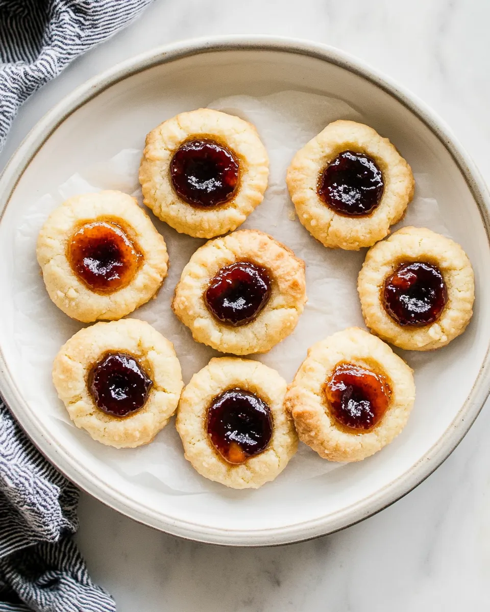 Delicious Vegan Thumbprint Cookies shot