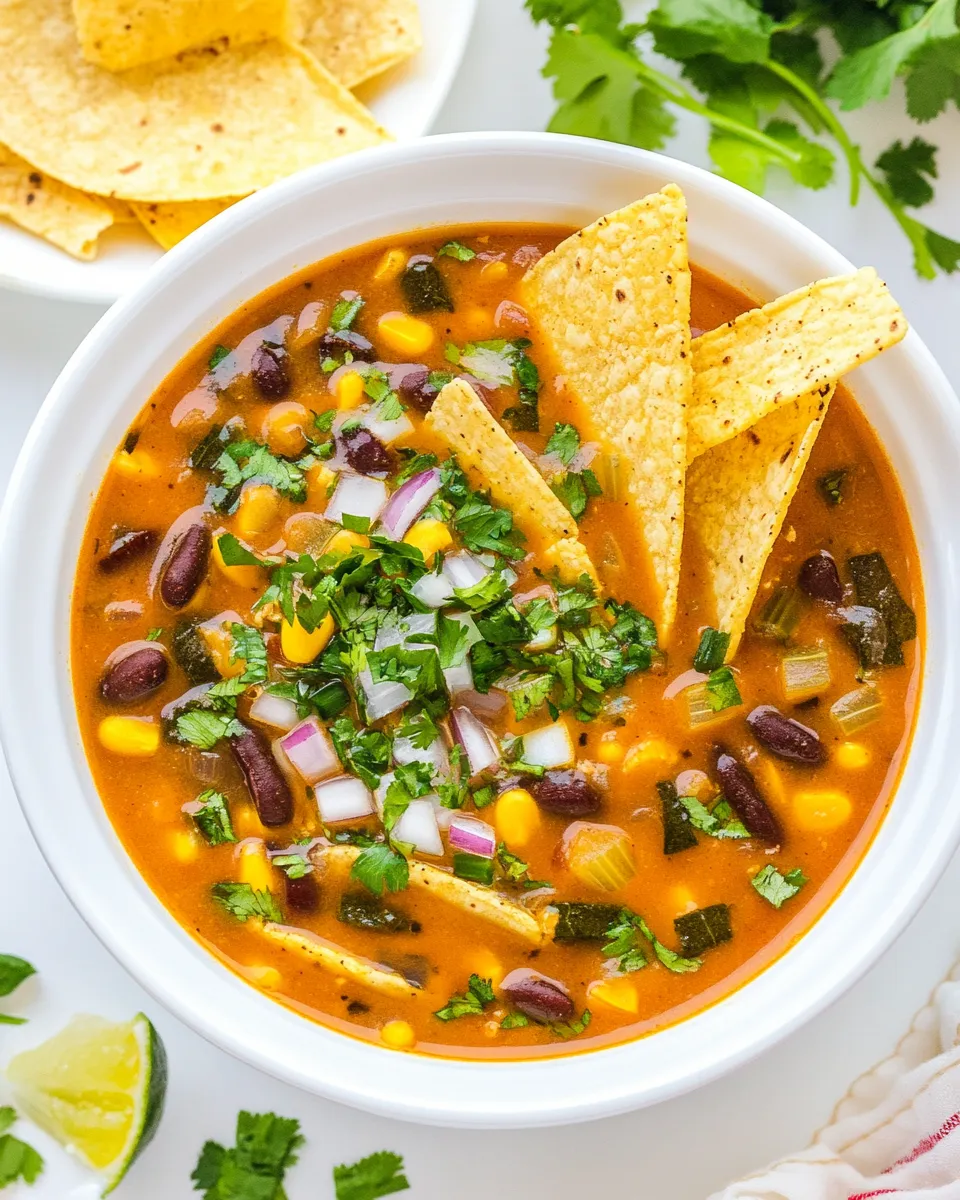 Classic Vegan Tortilla Soup image