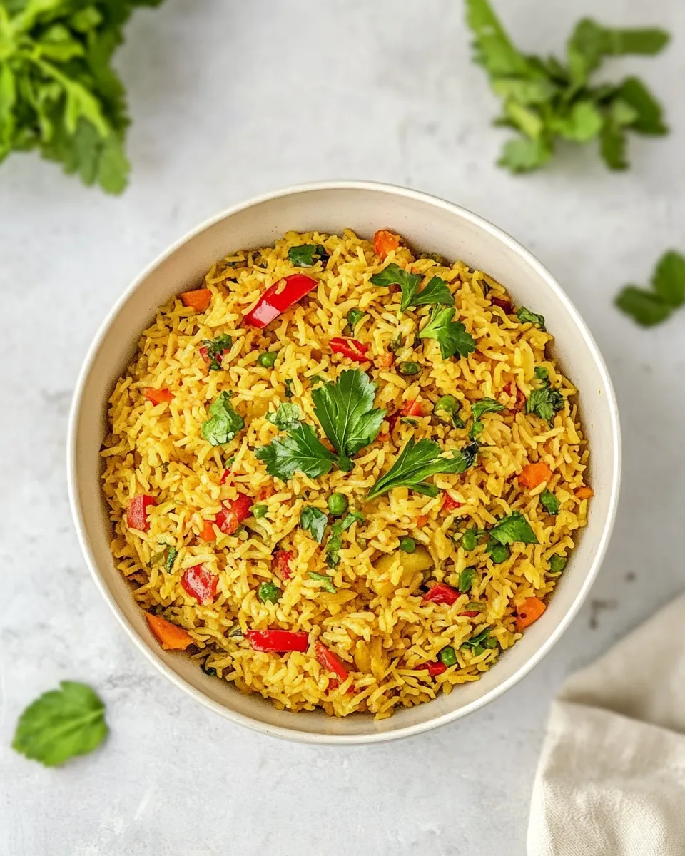 Delicious Vegetable Biryani shot