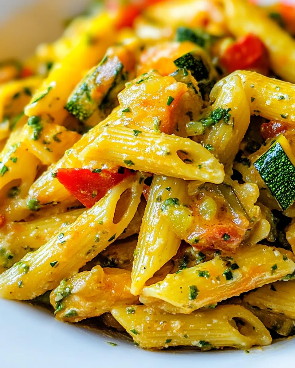 Easy Vegetable Pasta Recipe shot