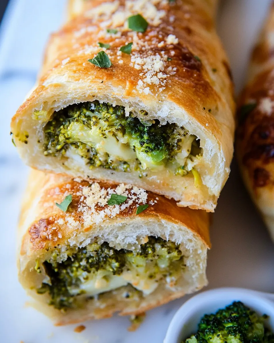 Delicious Vegetable Stromboli With Broccoli And Cheese recipe photo