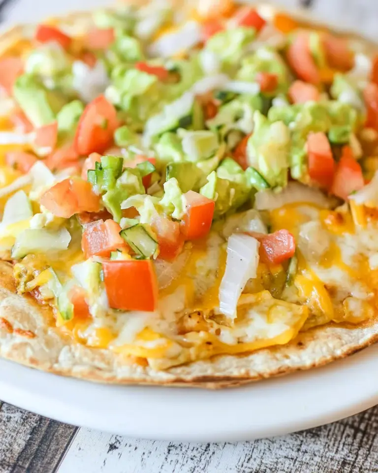 Homemade Vegetarian Mexican Pizza photo