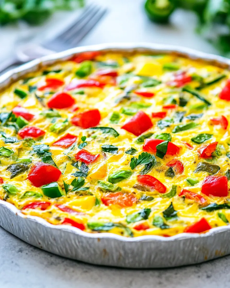 Delicious Vegetarian Sheet Pan Quiche Recipe image