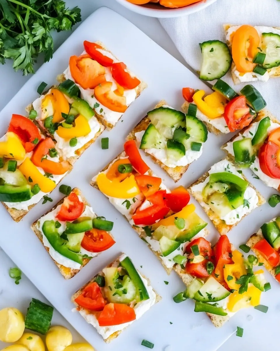 Classic Veggie Pizza Party Appetizer image
