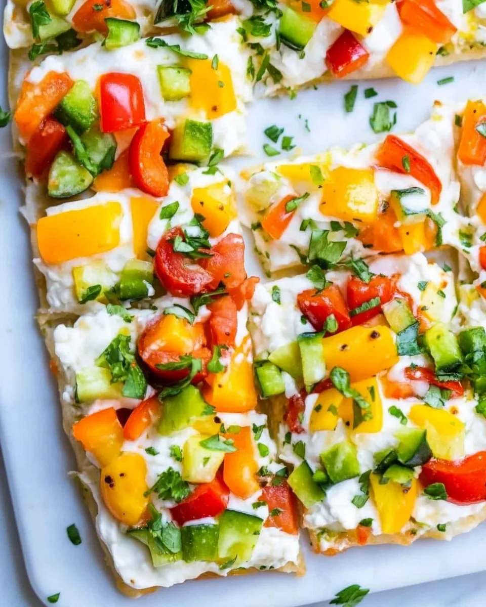 Easy Veggie Pizza Party Appetizer recipe photo