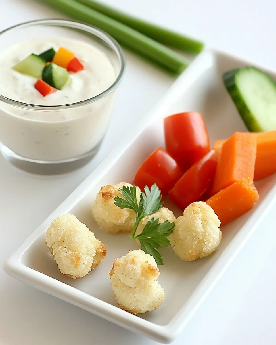 Healthy Veggie Shooters (Crudites with Ranch Dip) shot