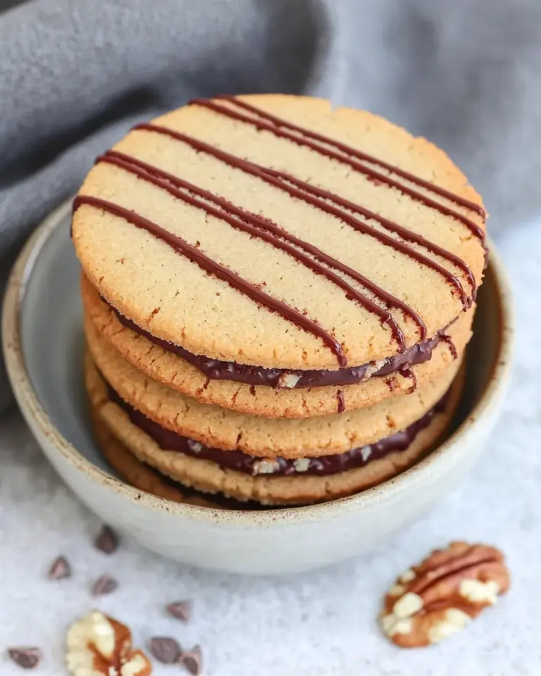 Homemade Walnut & Chocolate Sandwich Cookies photo