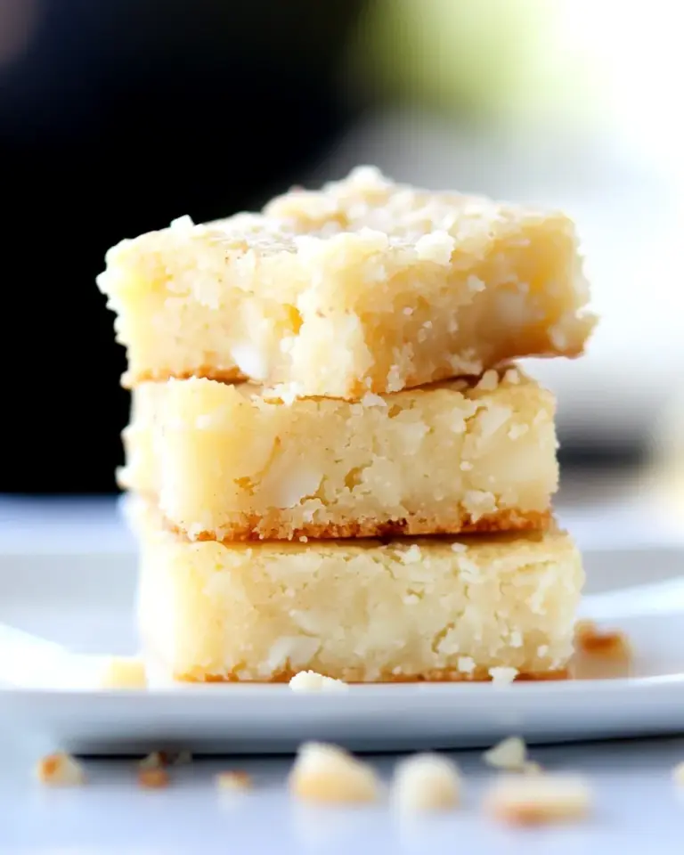 Homemade White Chocolate-Coconut Brownies photo