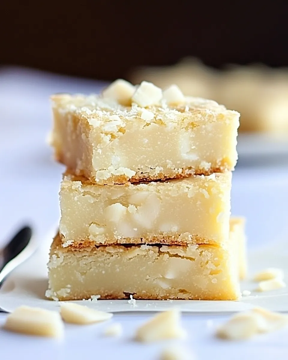 Easy White Chocolate-Coconut Brownies recipe photo