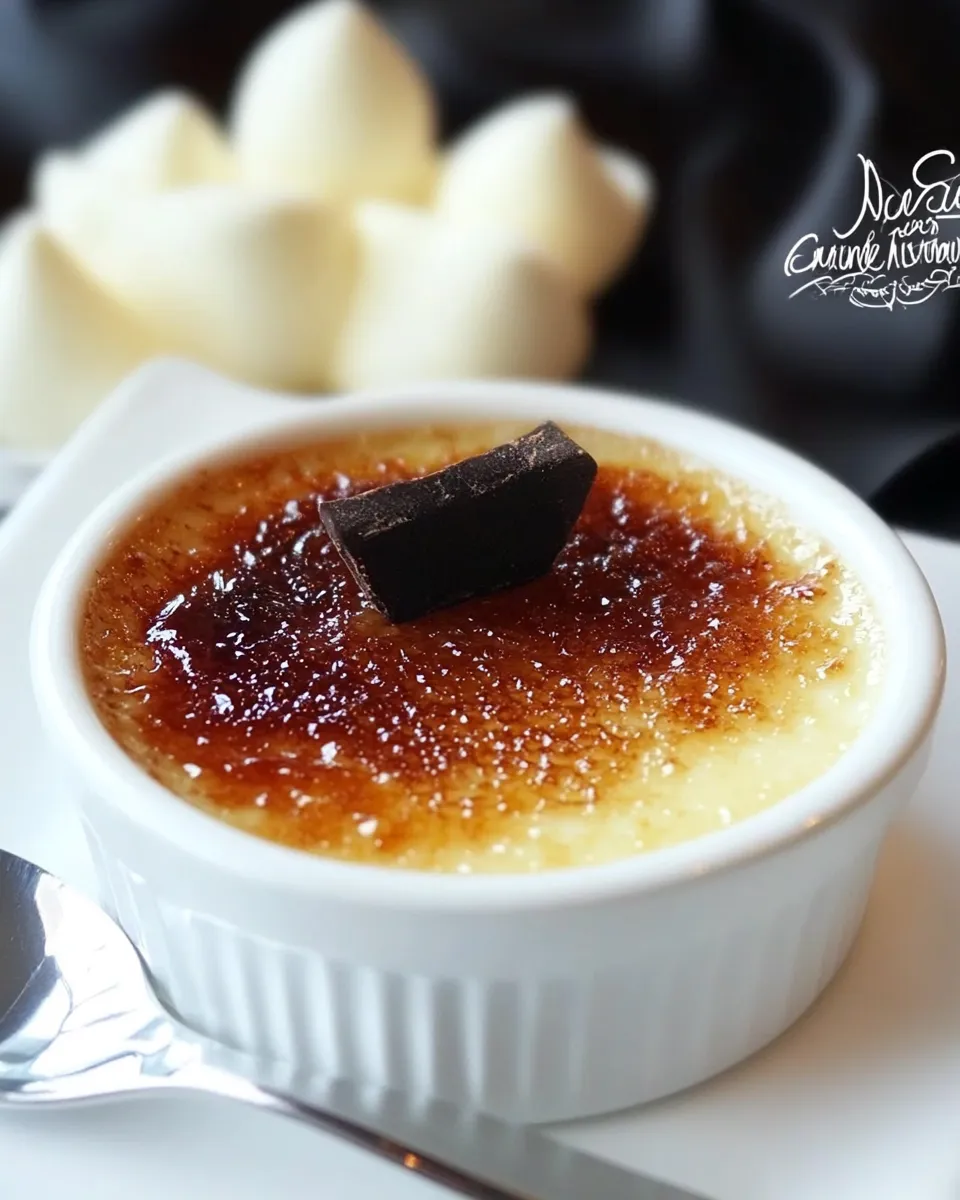 Easy White Chocolate Crme Brulee recipe photo