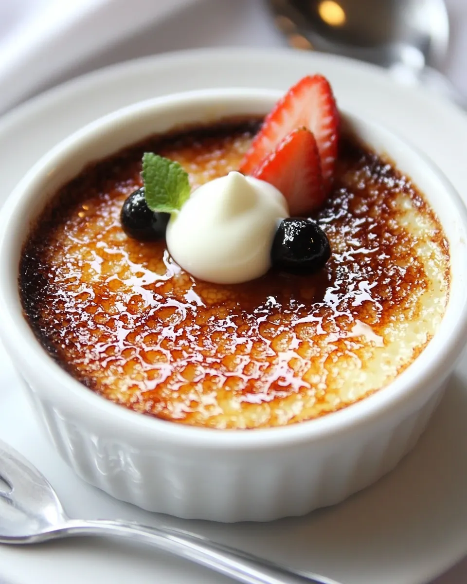 Delicious White Chocolate Crme Brulee shot