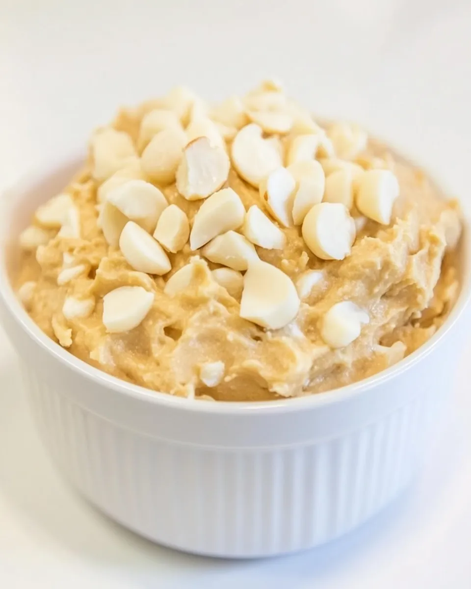 Classic White Chocolate Macadamia Cookie Dough Dip image