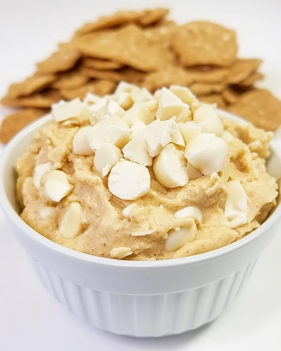 Delicious White Chocolate Macadamia Cookie Dough Dip recipe image