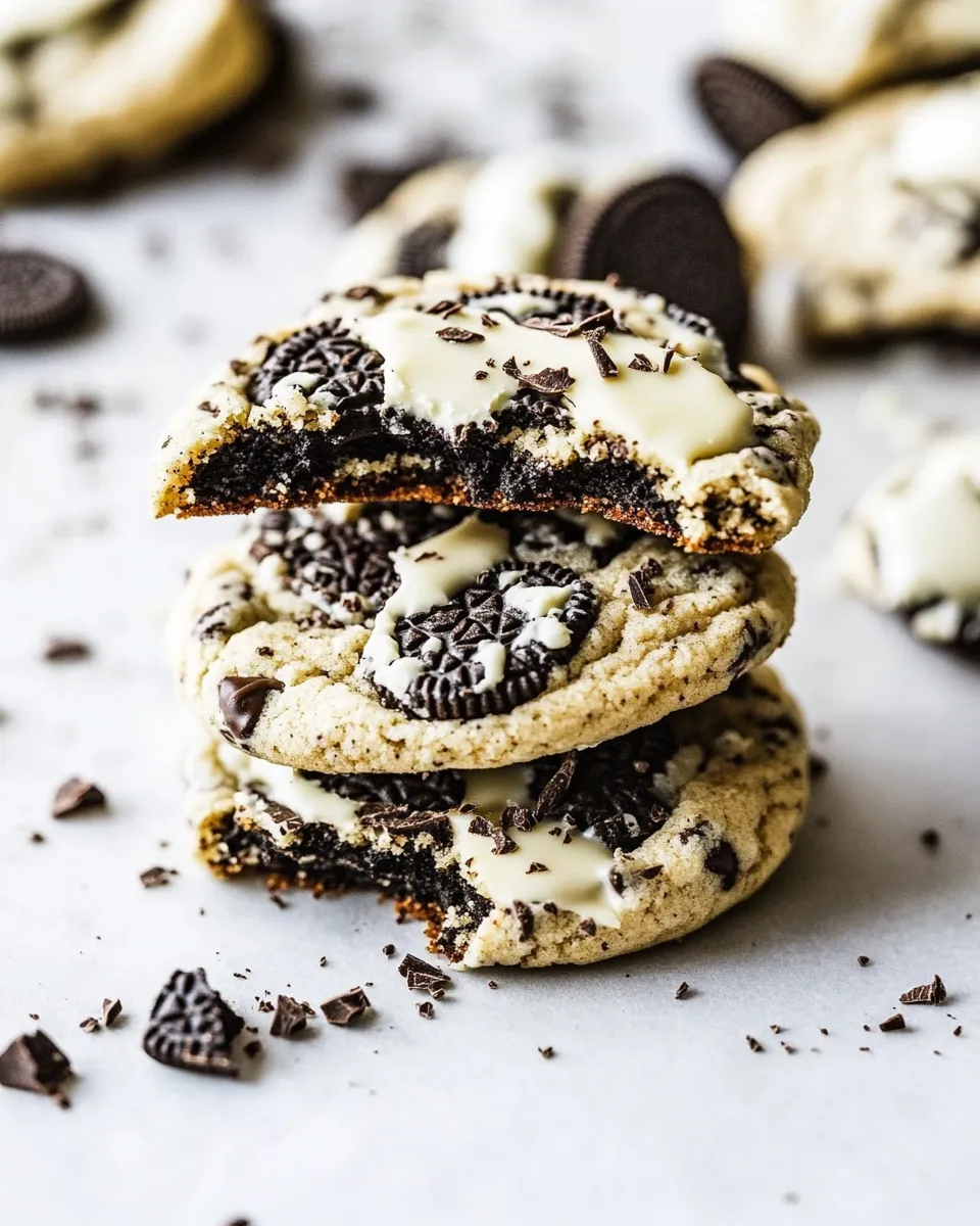 Delicious White Chocolate Oreo Cookies image