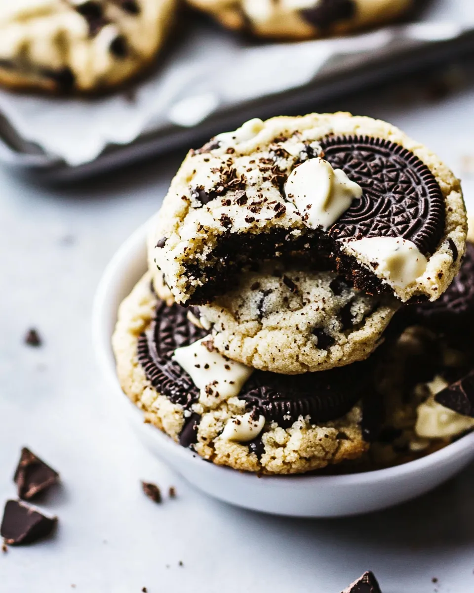 Easy White Chocolate Oreo Cookies shot