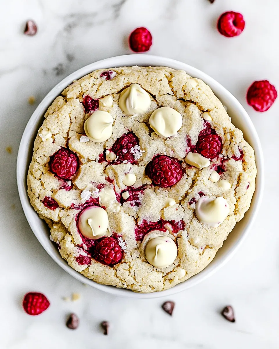 Easy White Chocolate Raspberry Cookies recipe photo