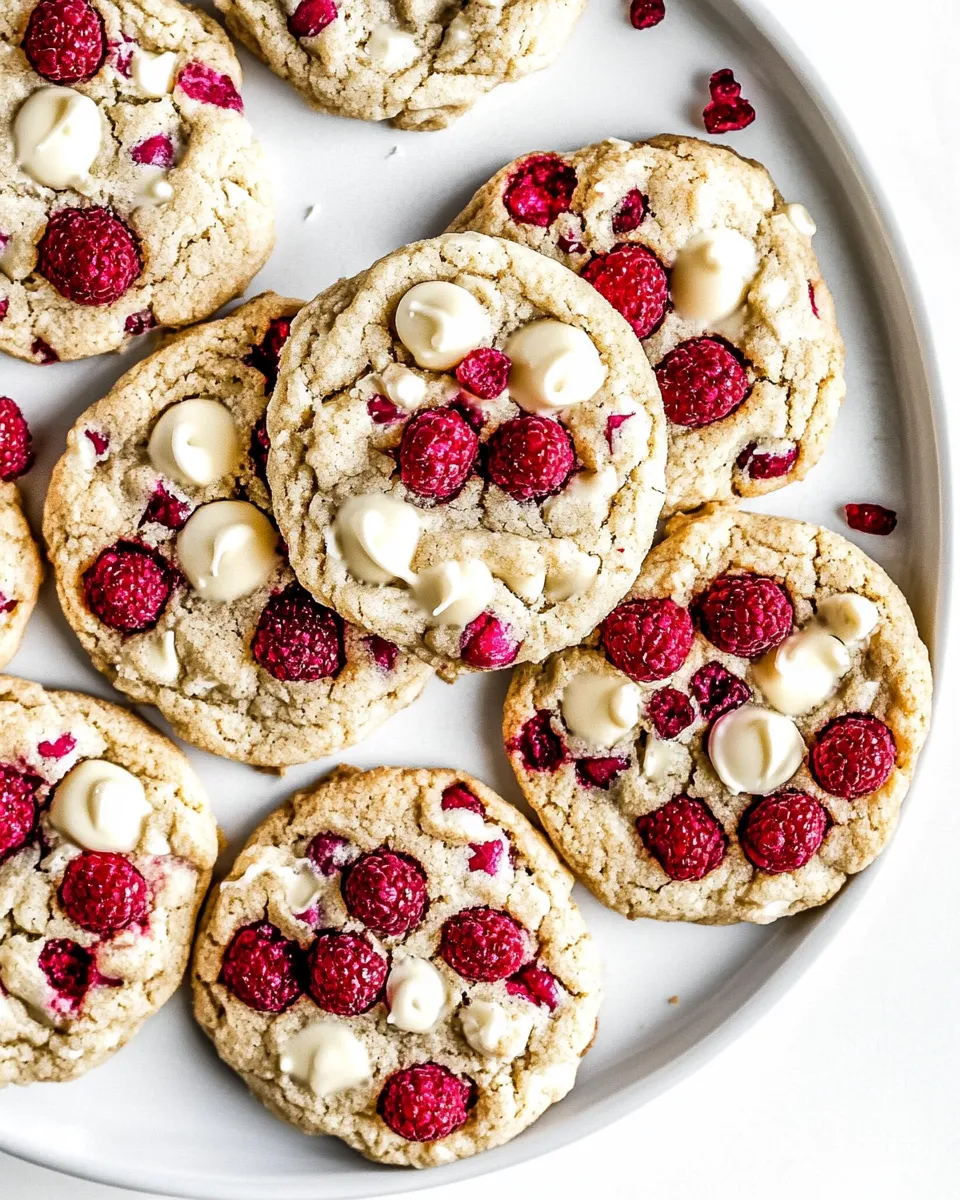 Delicious White Chocolate Raspberry Cookies shot