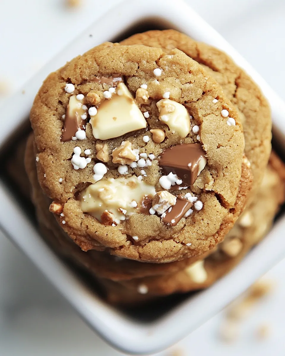 Classic White Chocolate Toffee Brown Butter Cookies image