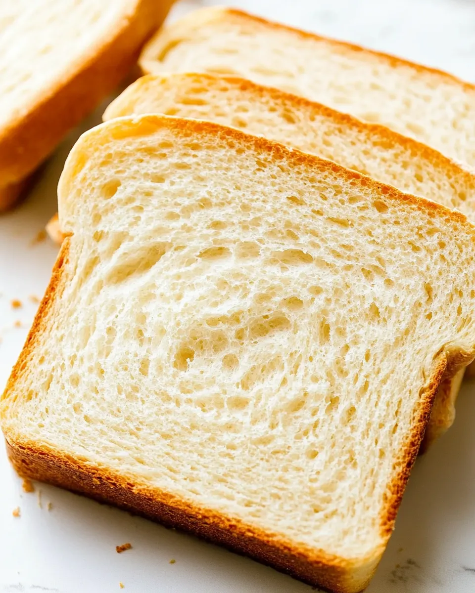 Delicious White Sandwich Bread shot