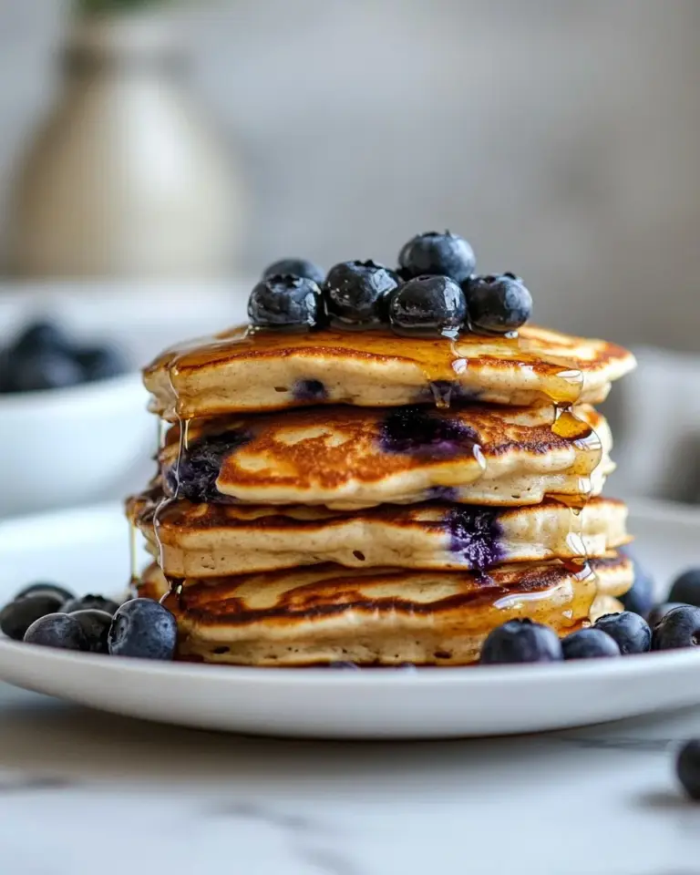 Homemade Whole-Wheat Blueberry Pancakes With Ricotta photo
