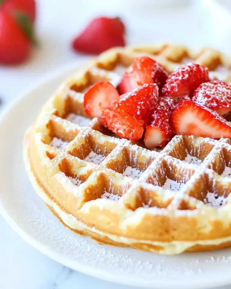 Homemade Yeasted Belgian Waffles photo