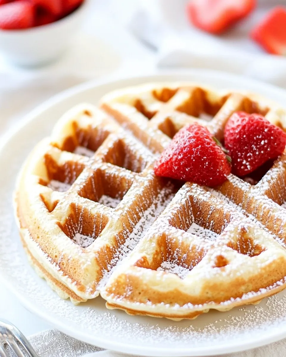 Classic Yeasted Belgian Waffles image