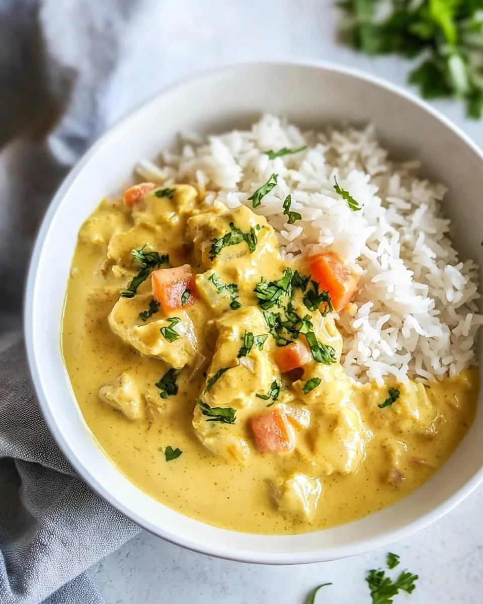 Delicious Yellow Curry shot