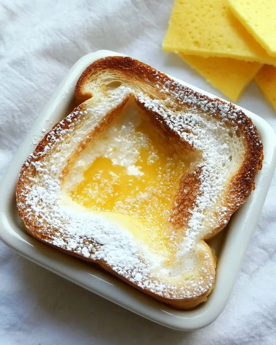 Delicious Yogurt Custard Toast shot