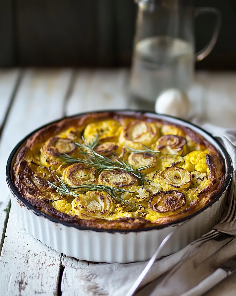 Homemade Yotam ottolenghis cauliflower cake photo