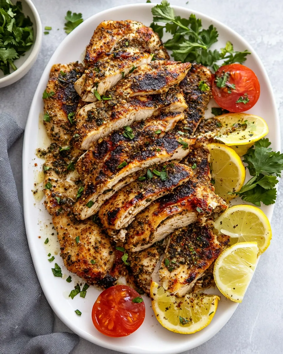 Delicious Zaatar Chicken shot