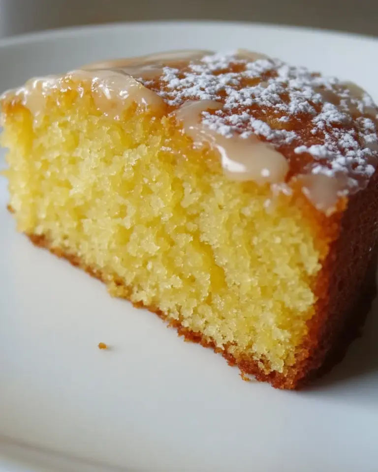 Homemade Zesty Orange Drizzle Cake a classic British treat photo