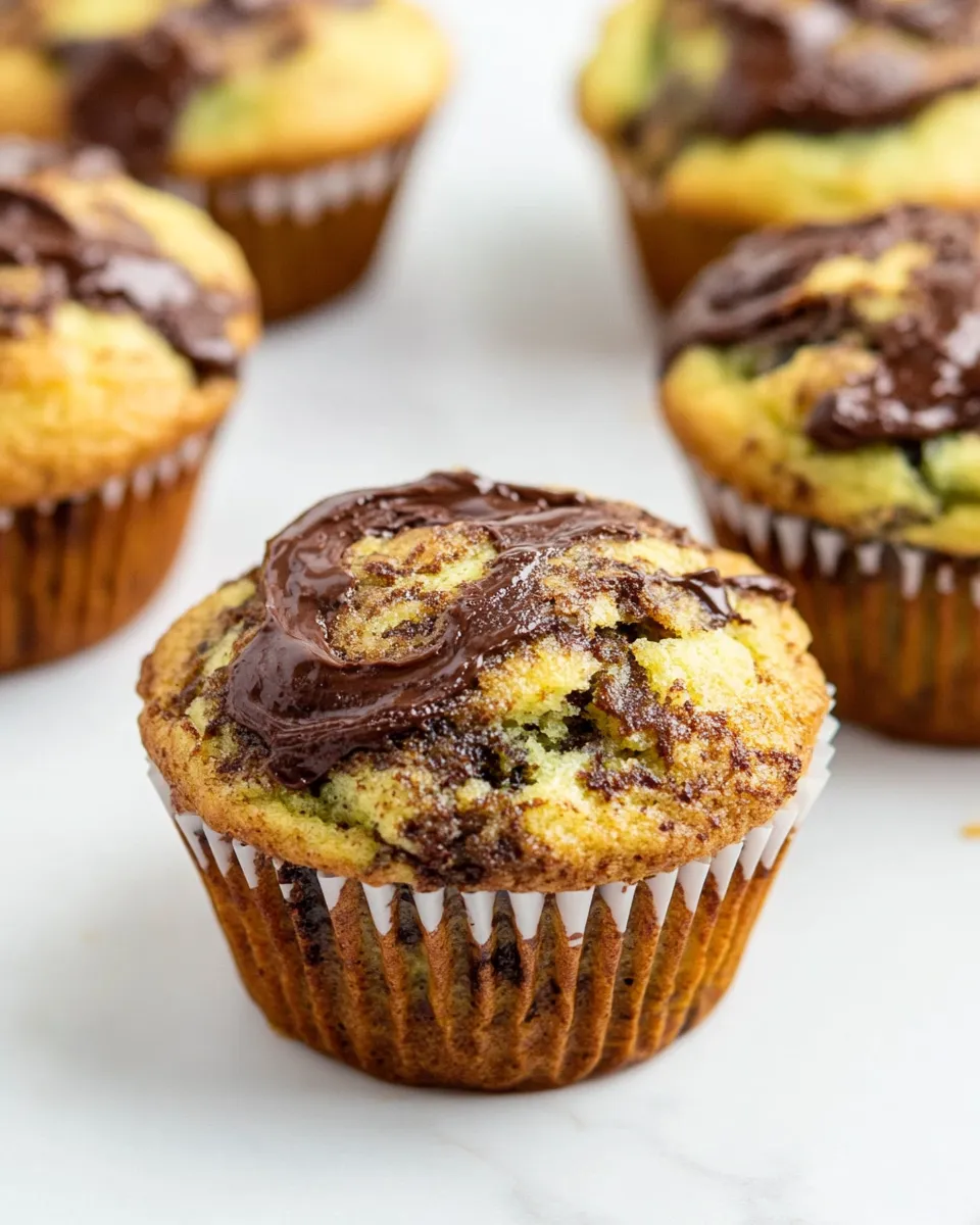 Easy Zucchini Muffins with Nutella recipe photo
